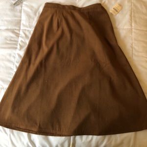 A Line Moleskin Skirt